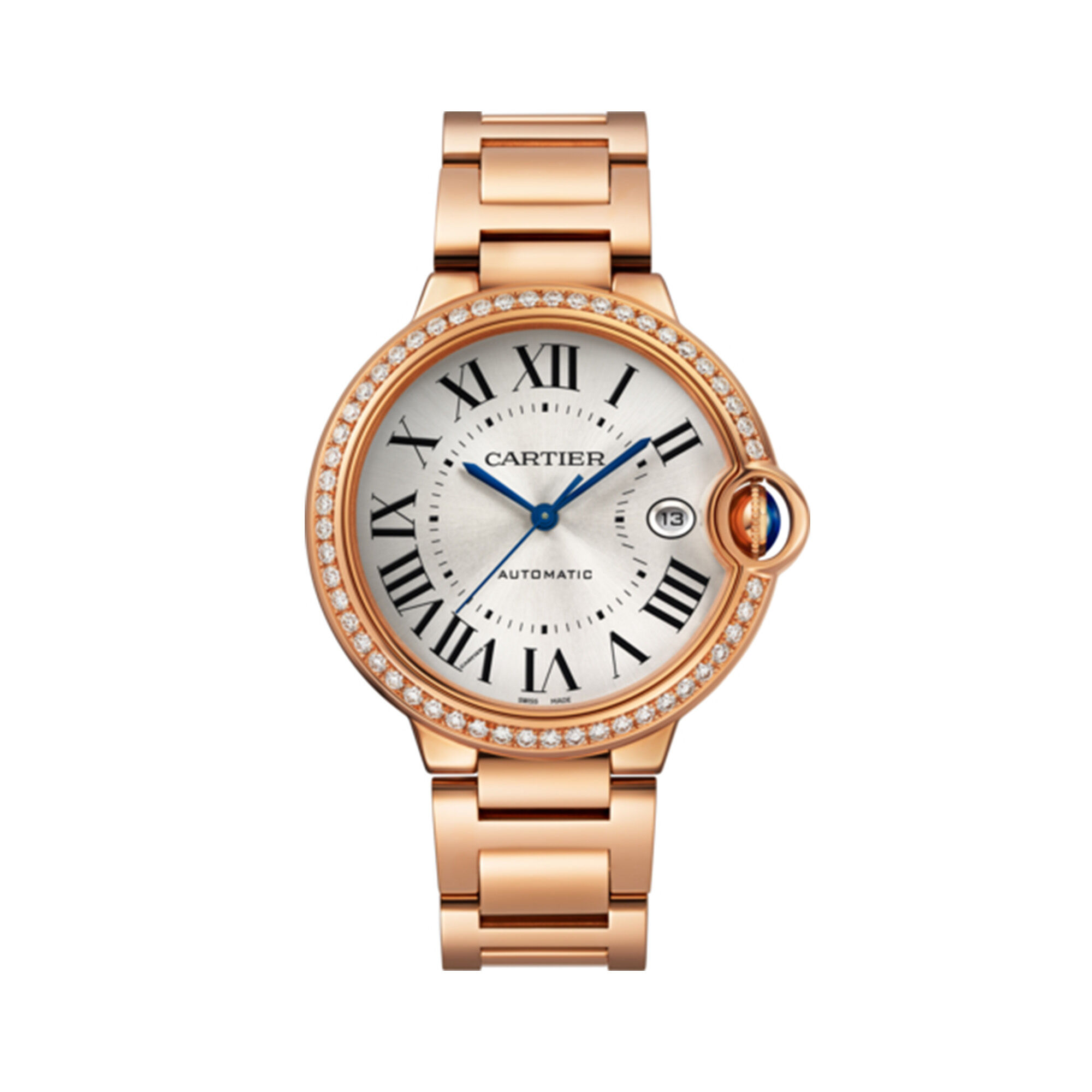 Cartier ballon bleu 42mm diamond top